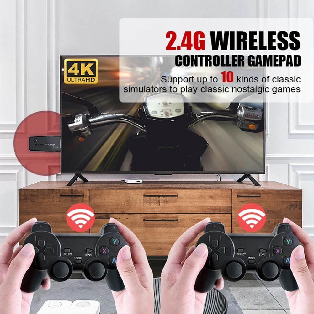 4K HD Wireless Retro TV Video Gaming Console